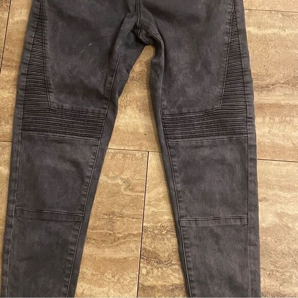 Zara Z1975 Basic Denim Dept Skinny Jeans Gray Women’s Distressed Size 4 Zip Legs - Picture 6 of 9